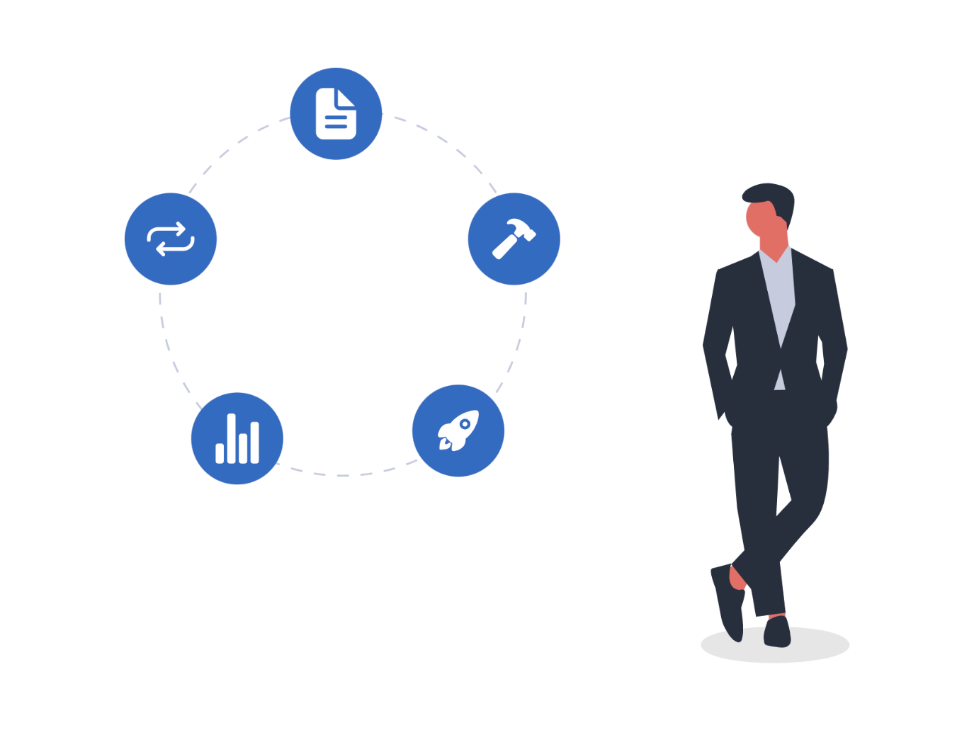 image of business strategy session for a data analytics and business intelligence company