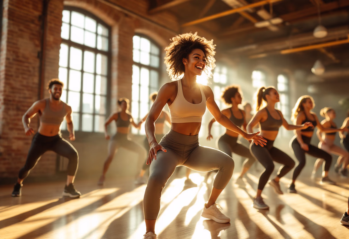 image of group class in action (for a gym)