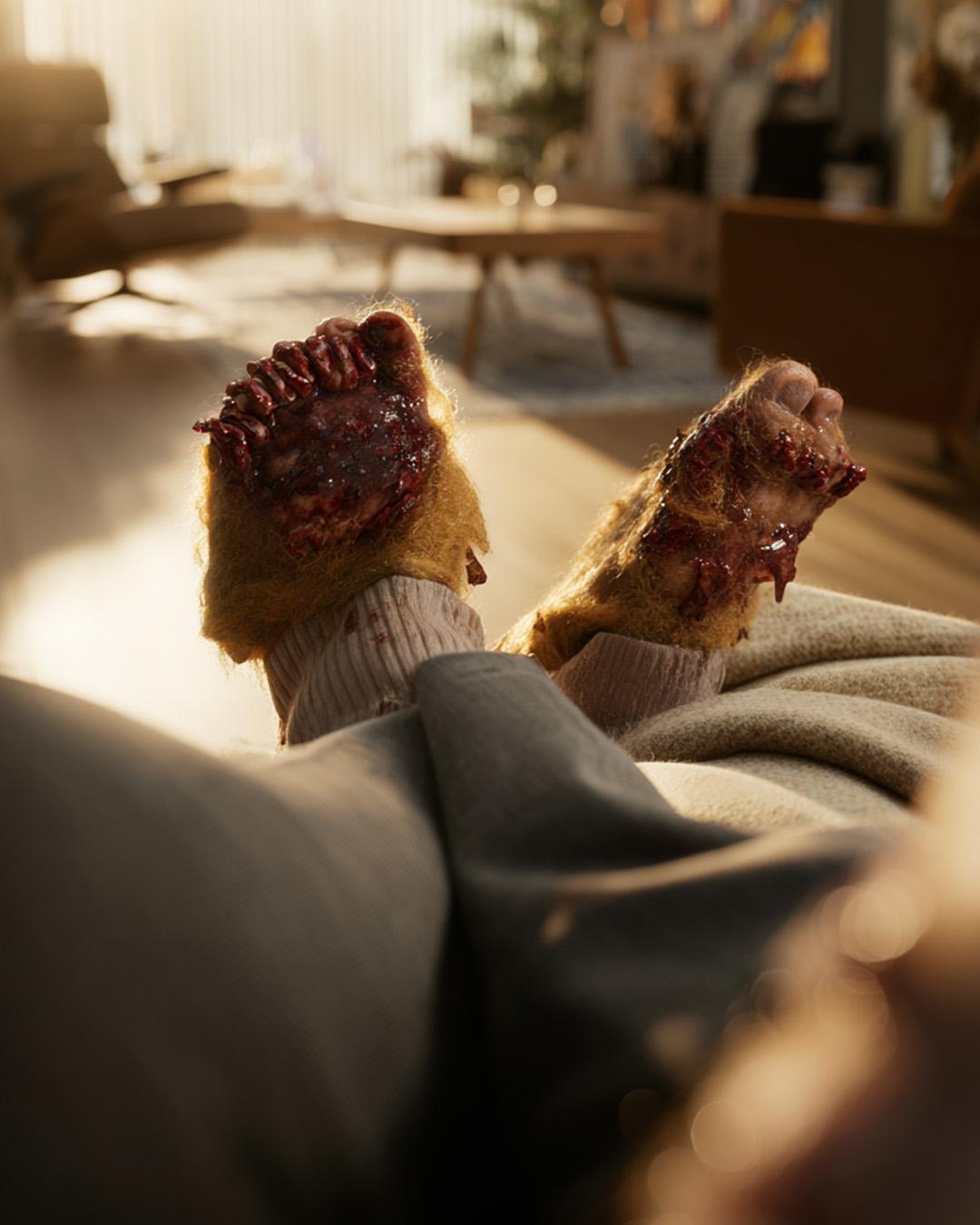 PETA AI-generated campaign creative -hyper-realistic imagery produced without a shoot