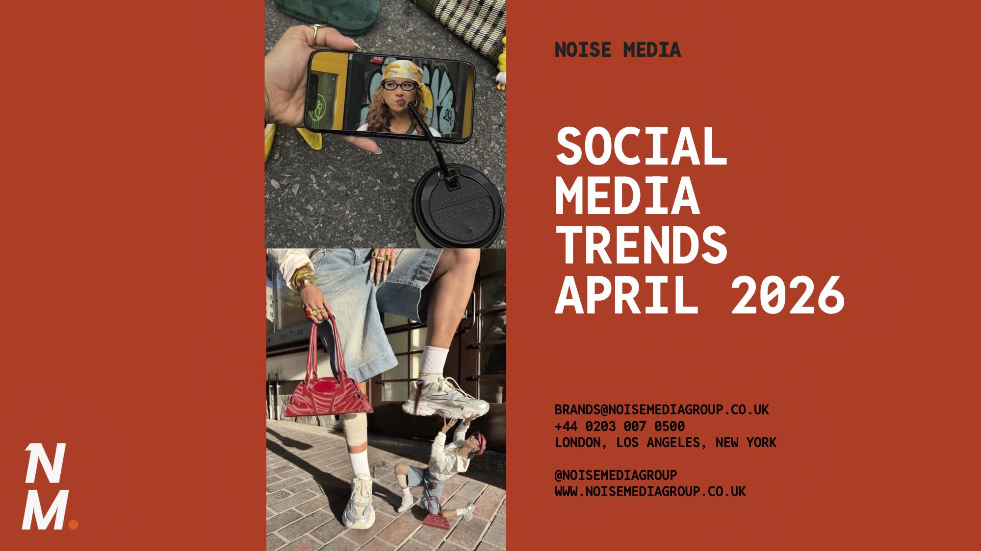 Smartphone showing social media feed - Noise Media Group social media trends April 2026 report