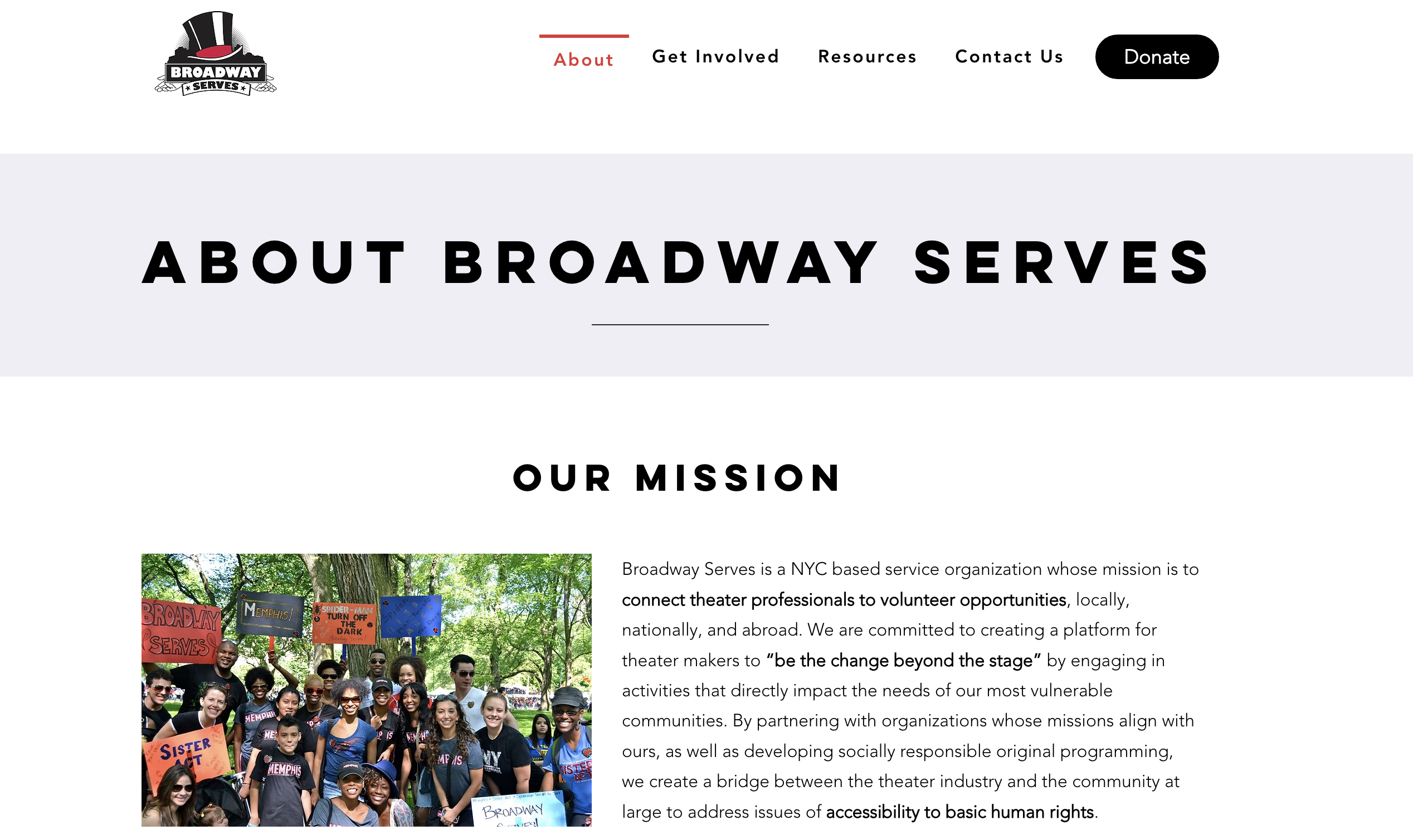 A design of a page showing a mission statement and company history.