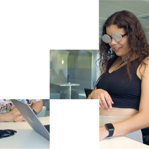 Colleagues working at the office
