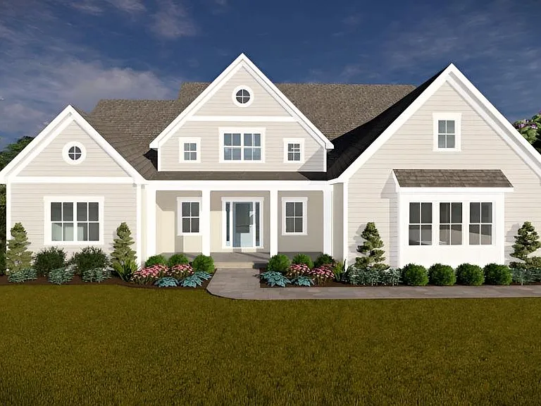 Lot 4 Newgate Rd - Front Elevation for South Hampton model at Lot 4 Newgate Rd in Rockville, Glen Hills, Maryland