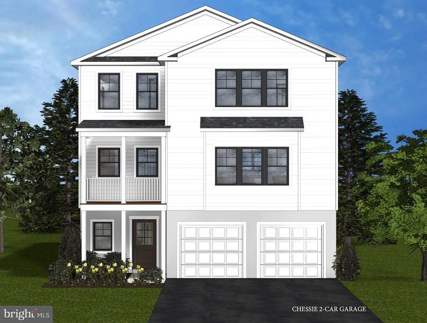 Furnished screened porch with ceiling fan and water view