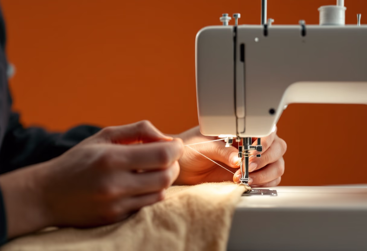 image of tailor tools arranged on a workspace
