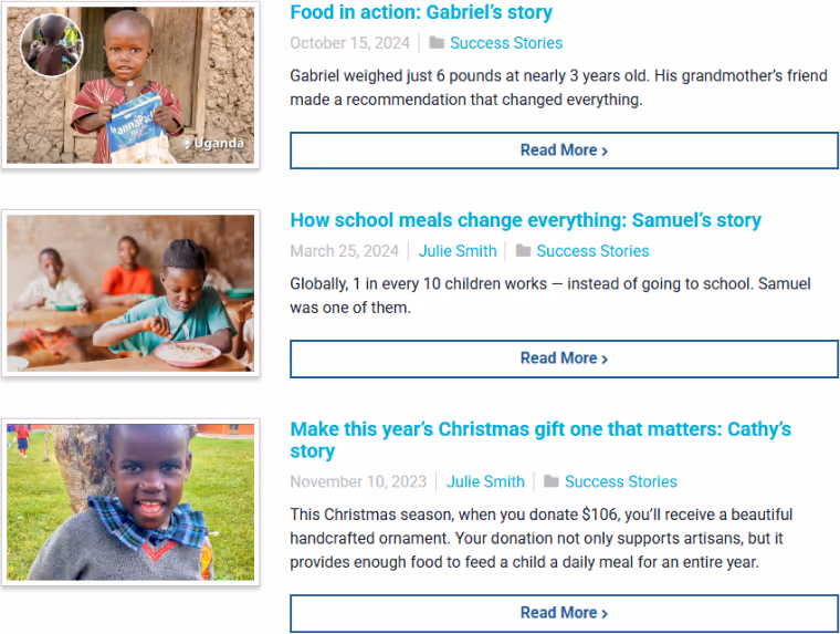 Nonprofit Content Marketing Campaign Example