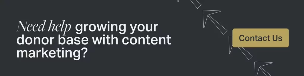 Click here to level up your content marketing (including nonprofit fundraising emails) with Fifty & Fifty.