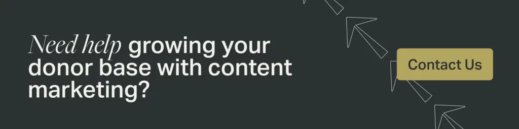 Click here to level up your content marketing (including nonprofit fundraising emails) with Fifty & Fifty.