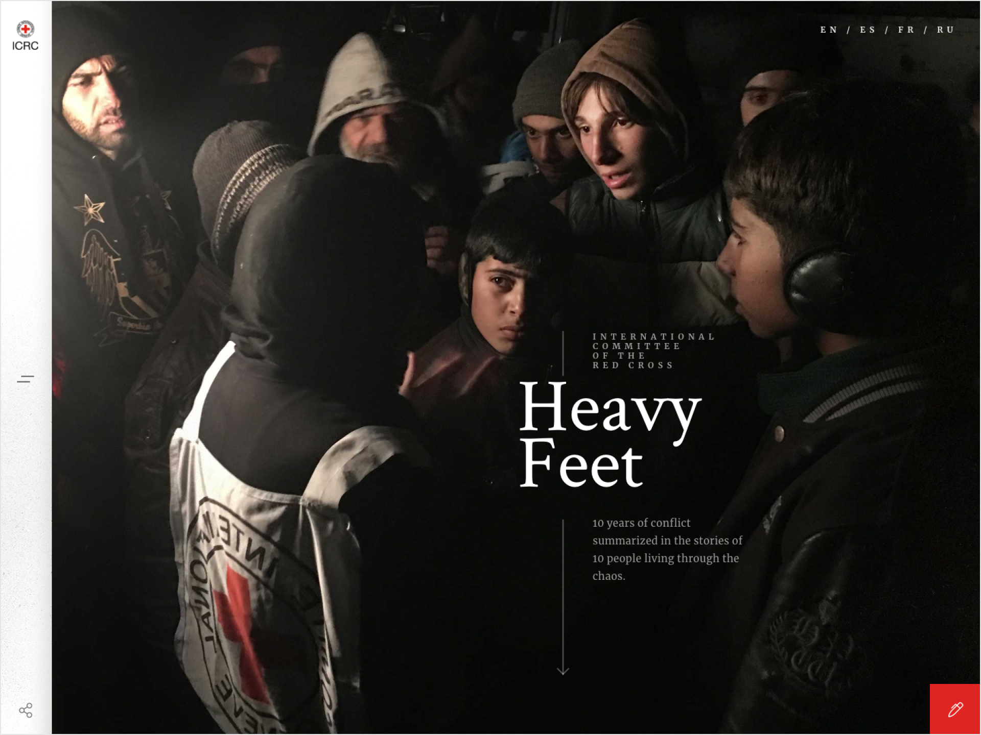 International Committee of the Red Cross - Decade in Syria Microsite