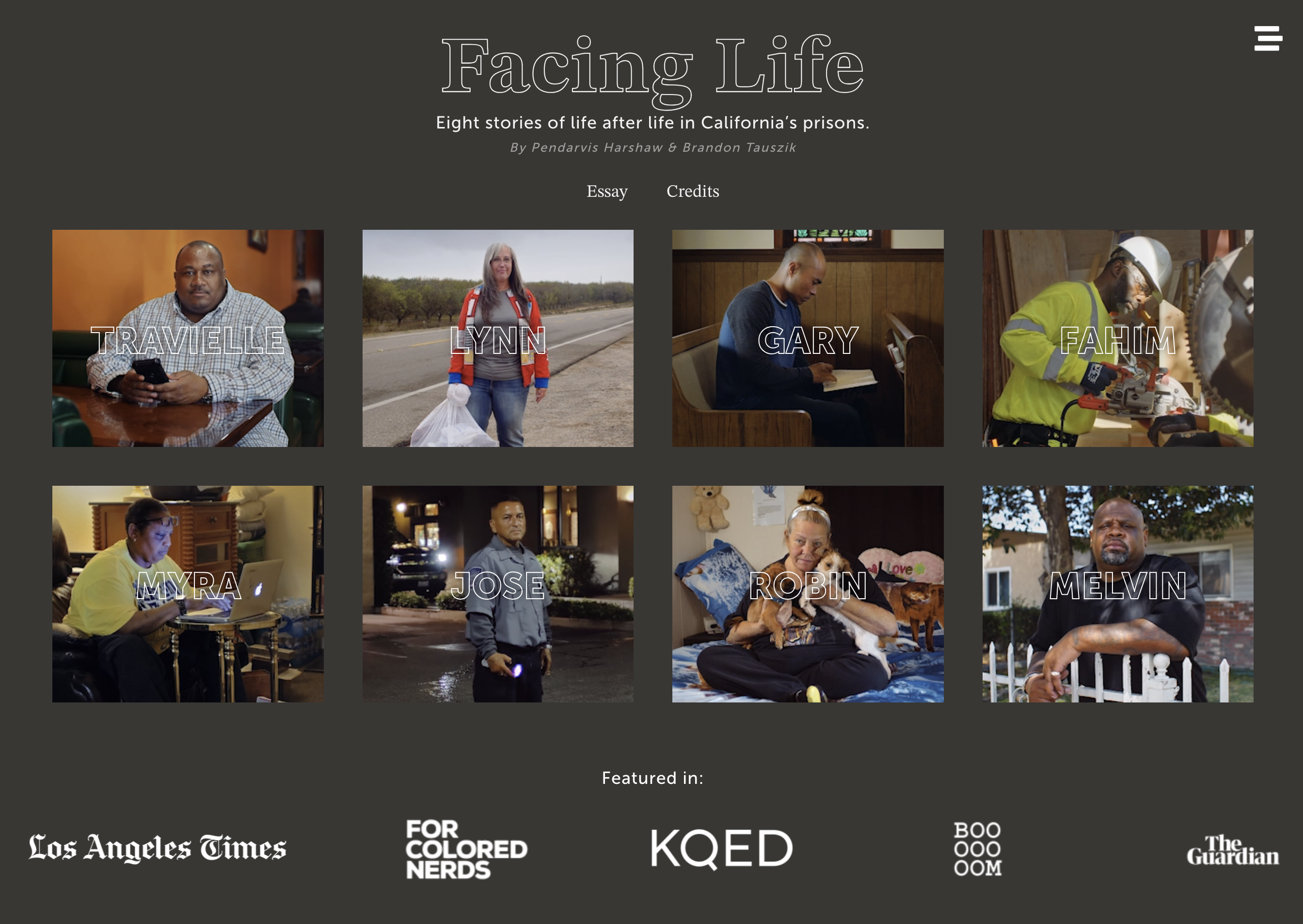 Facing Life Pulitzer Center Microsite