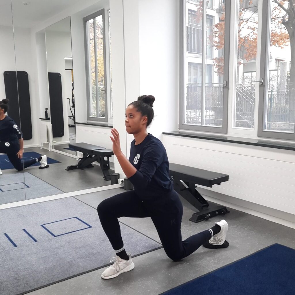 Skigymnastik - Ausfallschritt