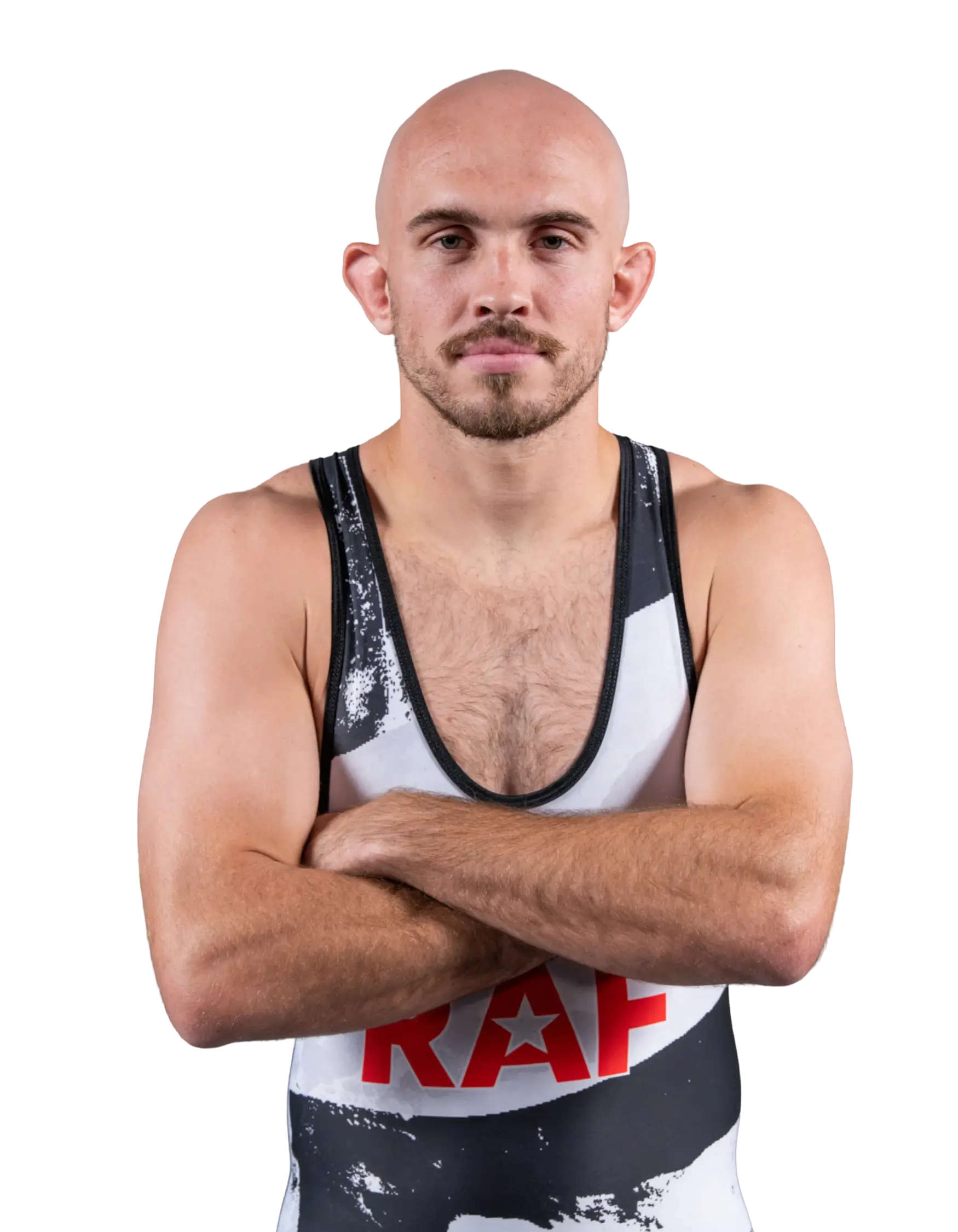Upper-body portrait of Brock Hardy, RAF athlete.