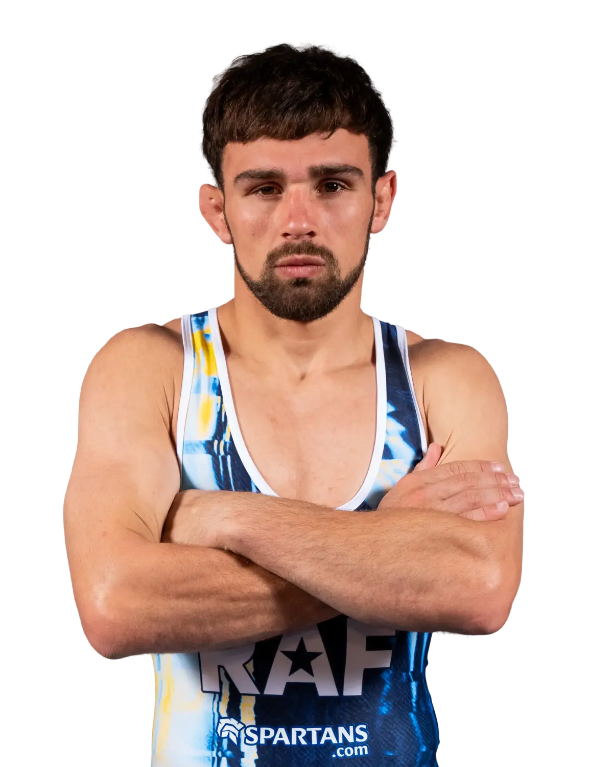Portrait of Arsen Harutyunyan, RAF athlete.