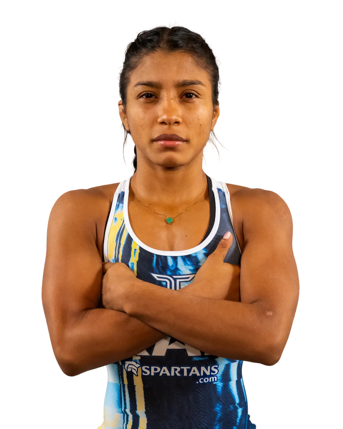 Portrait of Lucia Yepez, RAF athlete.