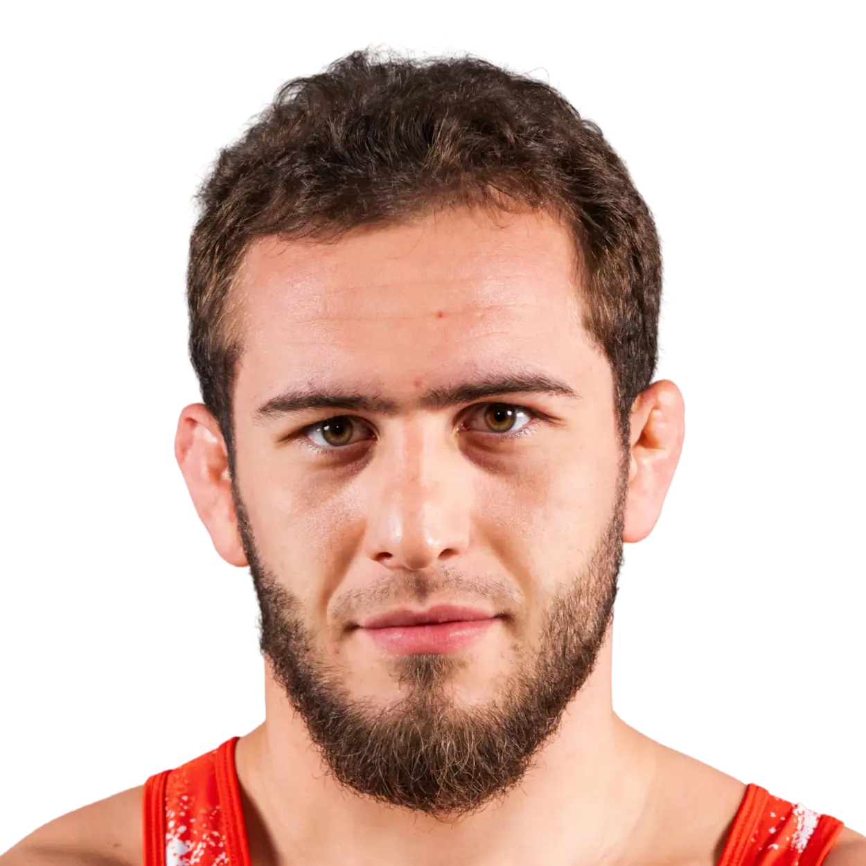 Portrait of Razambek Zhamalov, RAF athlete.