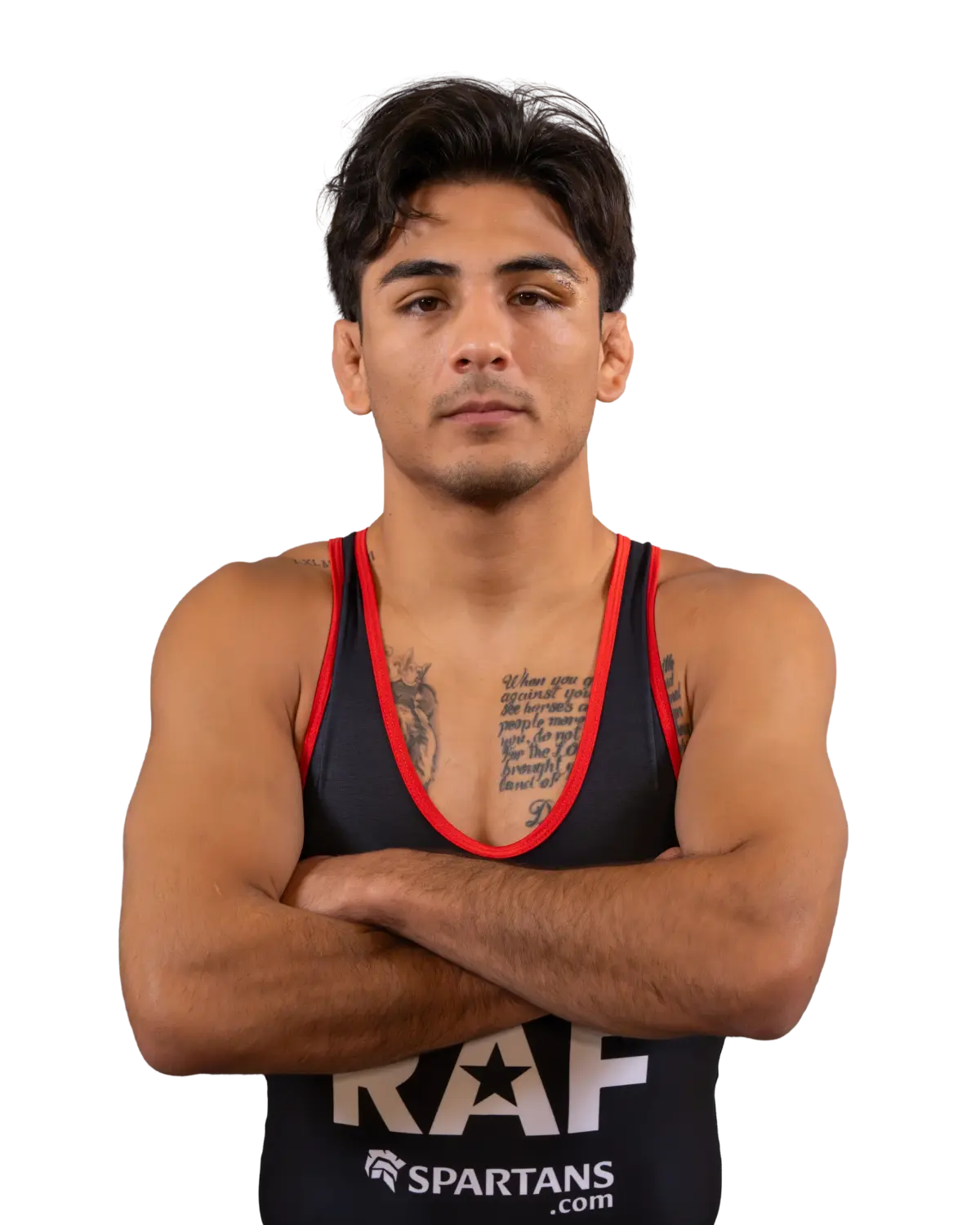Upper-body portrait of Andrew Alirez, RAF athlete.
