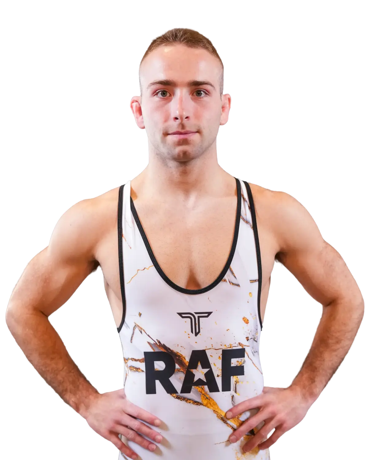 Upper-body portrait of Cayden Henschel, RAF athlete.