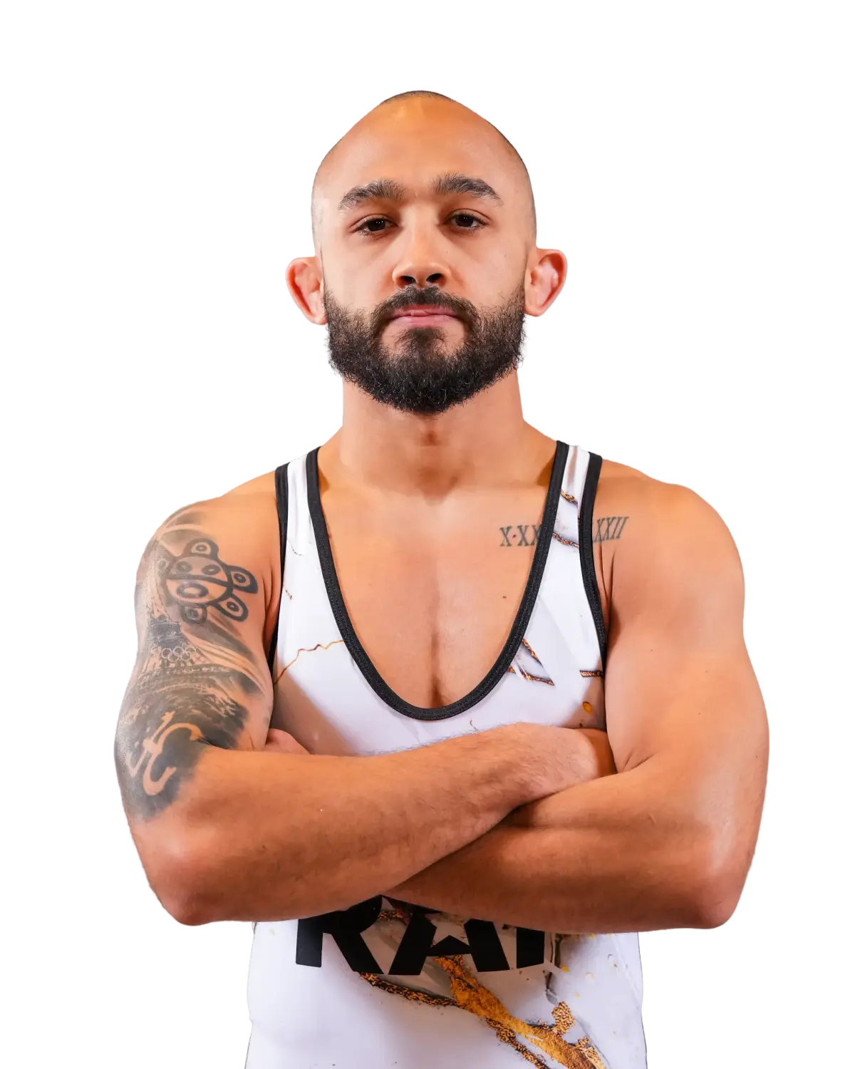 Upper-body portrait of Darian Cruz, RAF athlete.