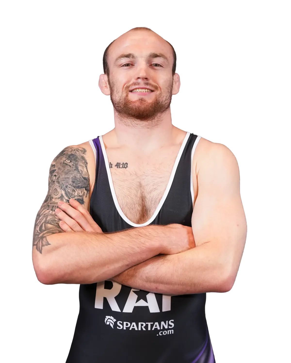 Upper-body portrait of Parker Keckeisen, RAF athlete.