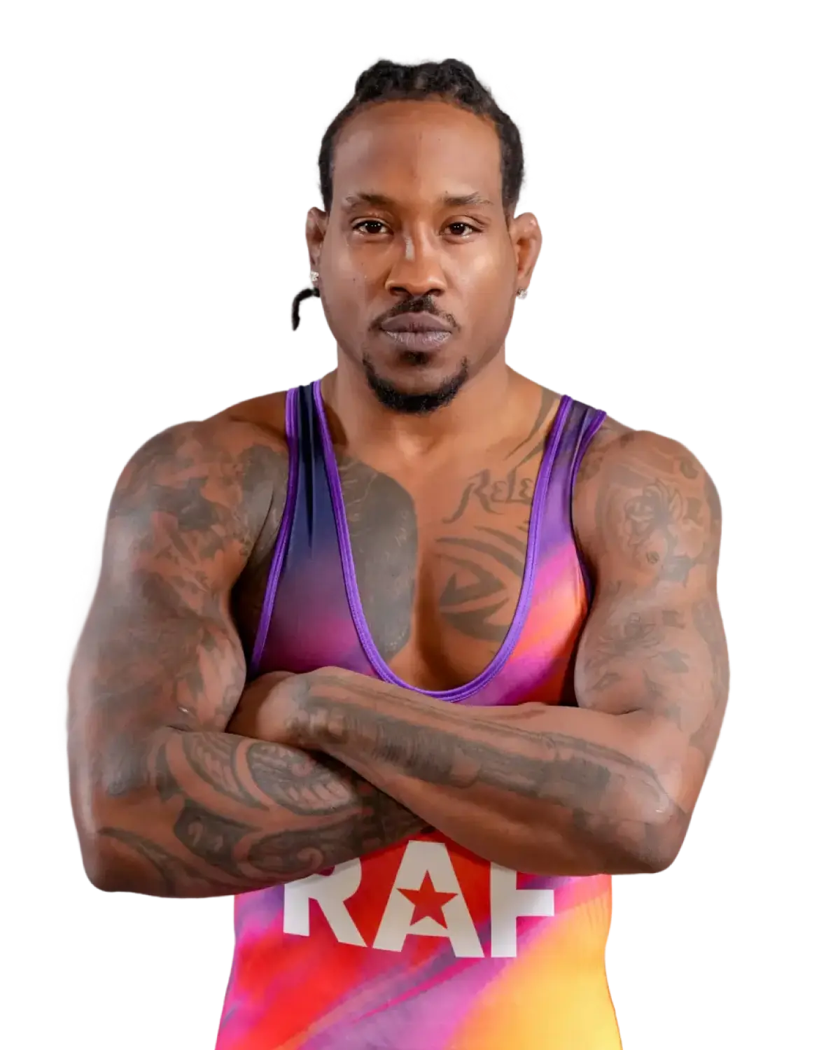 Upper-body portrait of Bubba Jenkins, RAF athlete.