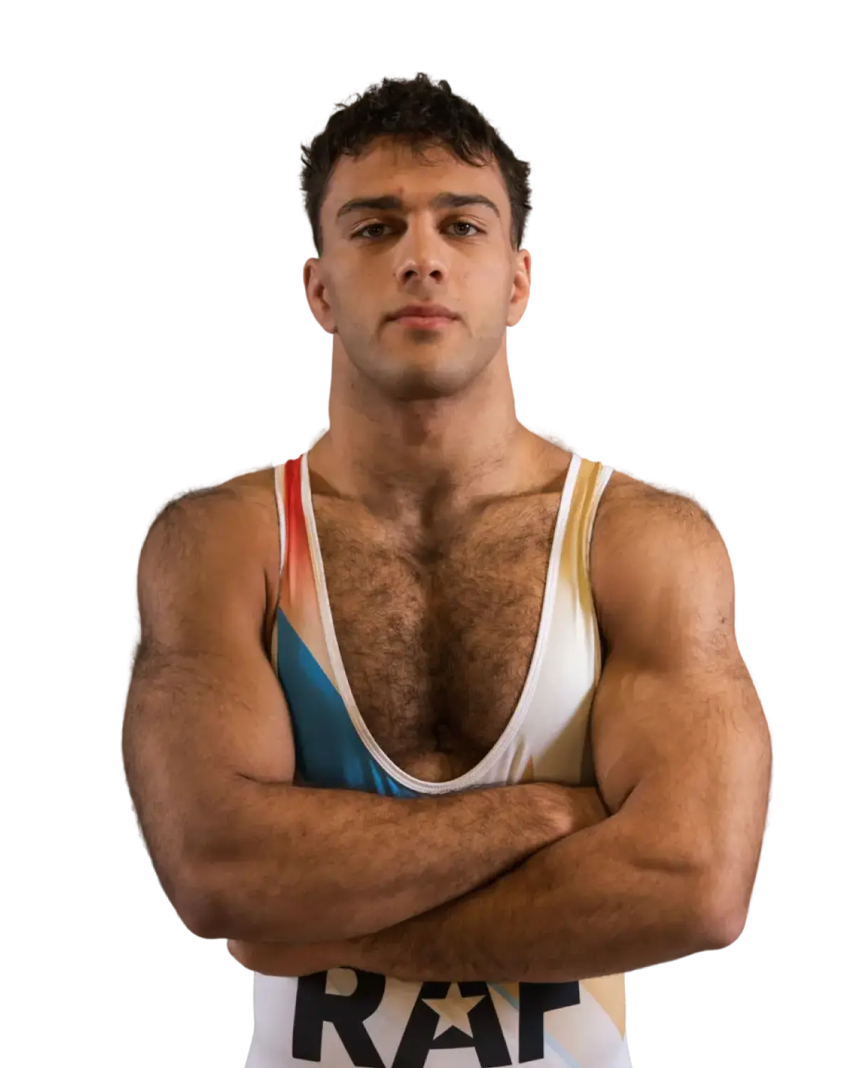 Upper-body portrait of Jacob Cardenas, RAF athlete.