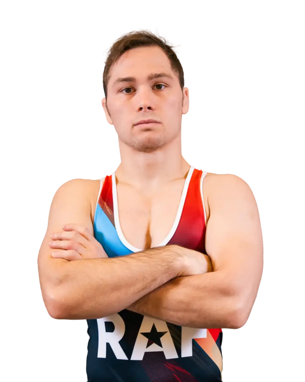 Upper-body portrait of Spencer Lee, RAF athlete.