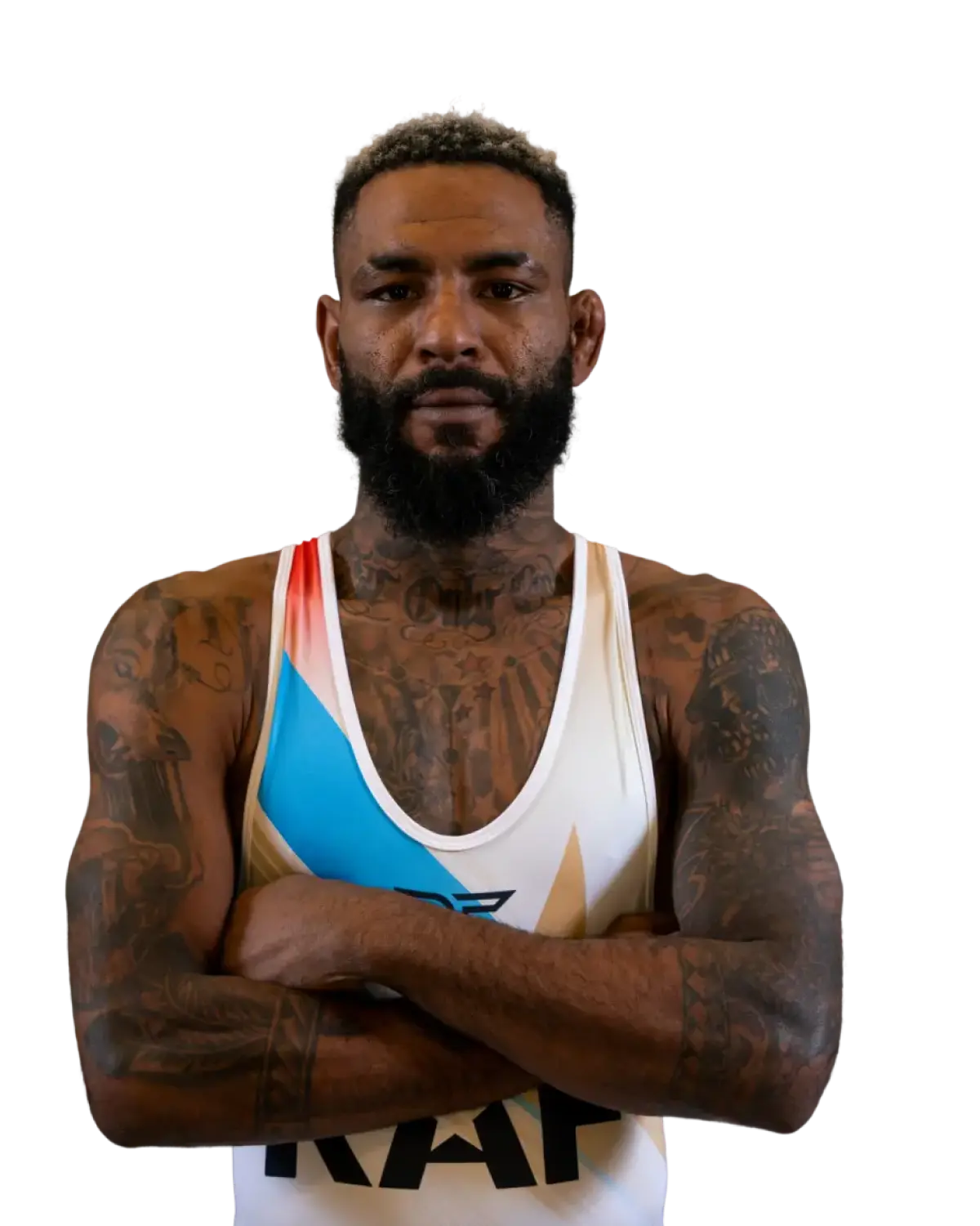Upper-body portrait of Darrion Caldwell, RAF athlete.