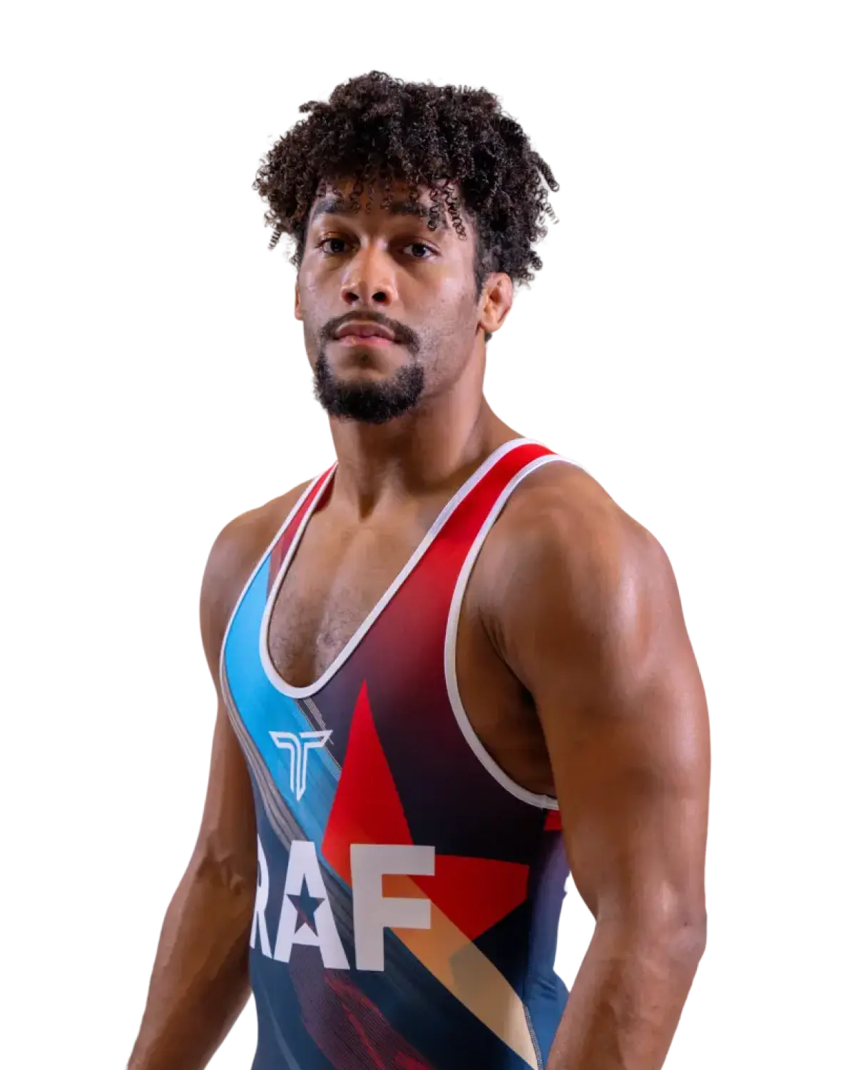 Upper-body portrait of Carter Starocci, RAF athlete.
