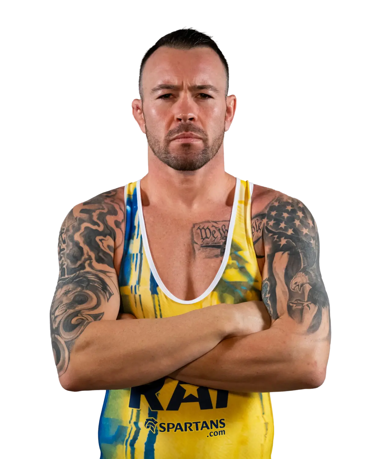 Portrait of Colby Covington, RAF athlete.