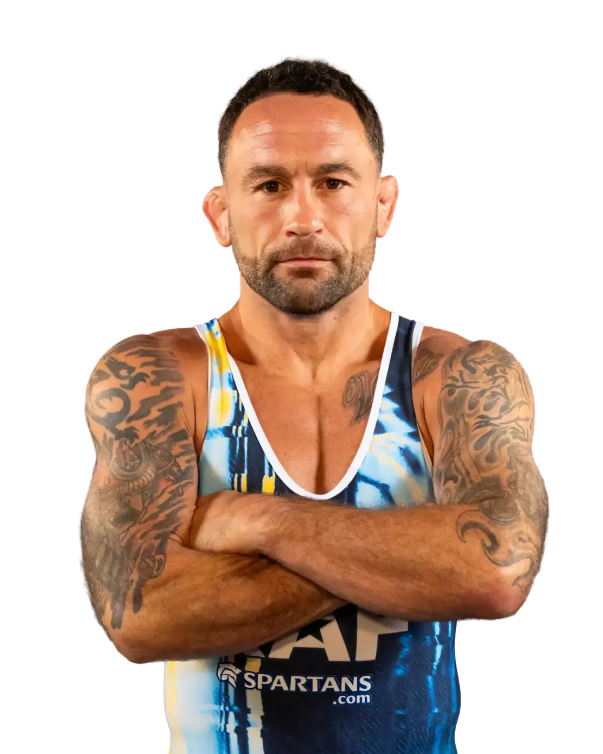 Upper-body portrait of Frankie Edgar, RAF athlete.
