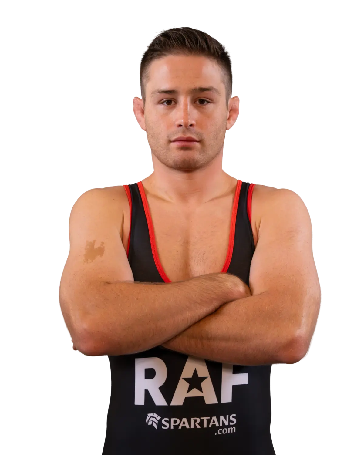 Upper-body portrait of Keegan O'toole, RAF athlete.