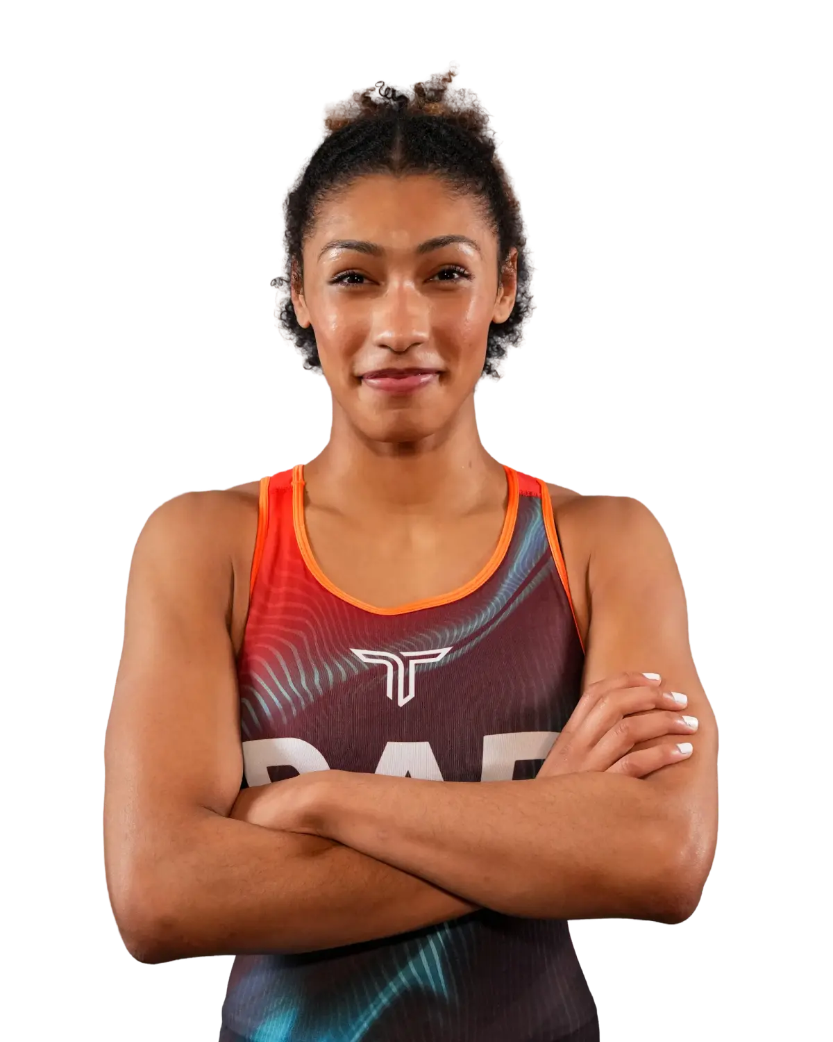 Upper-body portrait of Kennedy Blades, RAF athlete.
