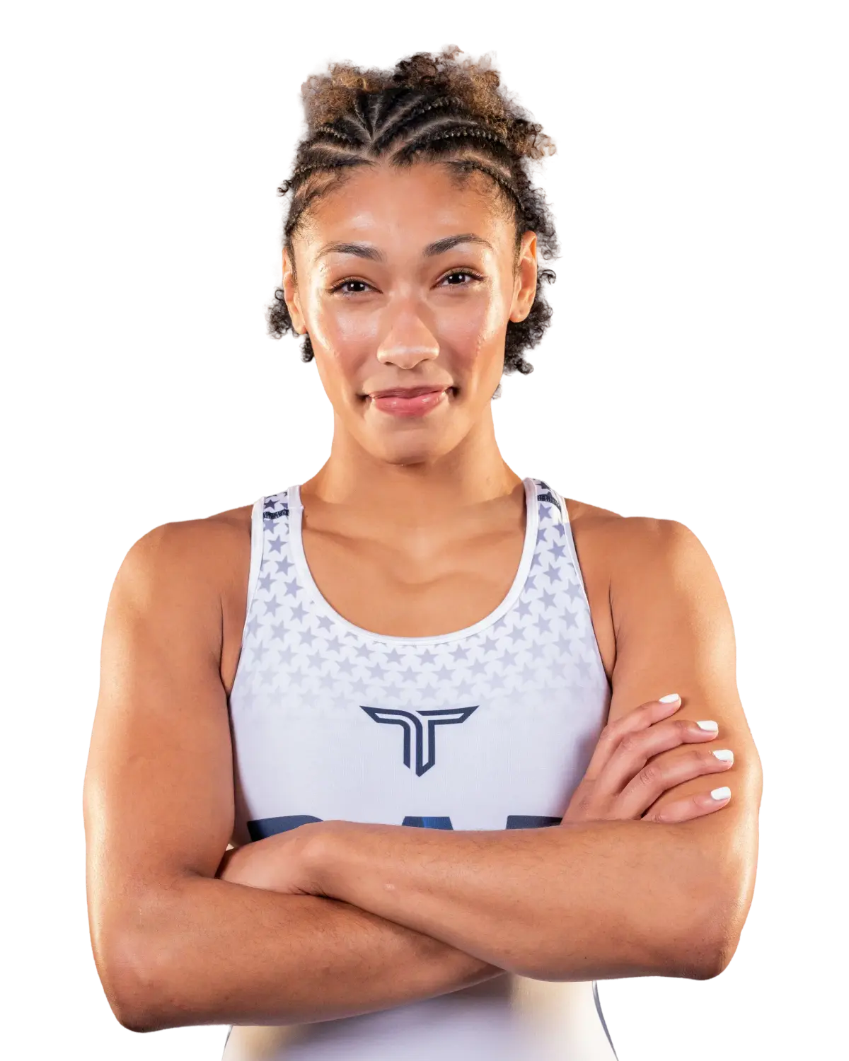 Upper-body portrait of Kennedy Blades, RAF athlete.