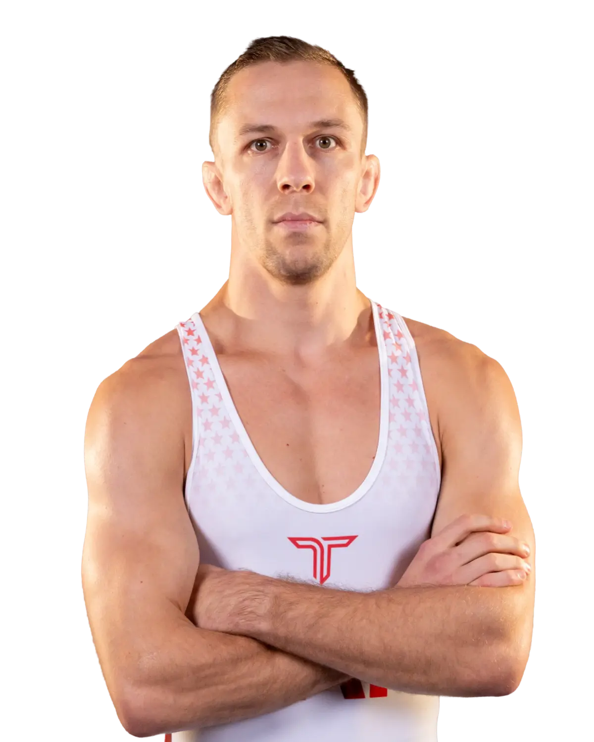 Upper-body portrait of Evan Wick, RAF athlete.