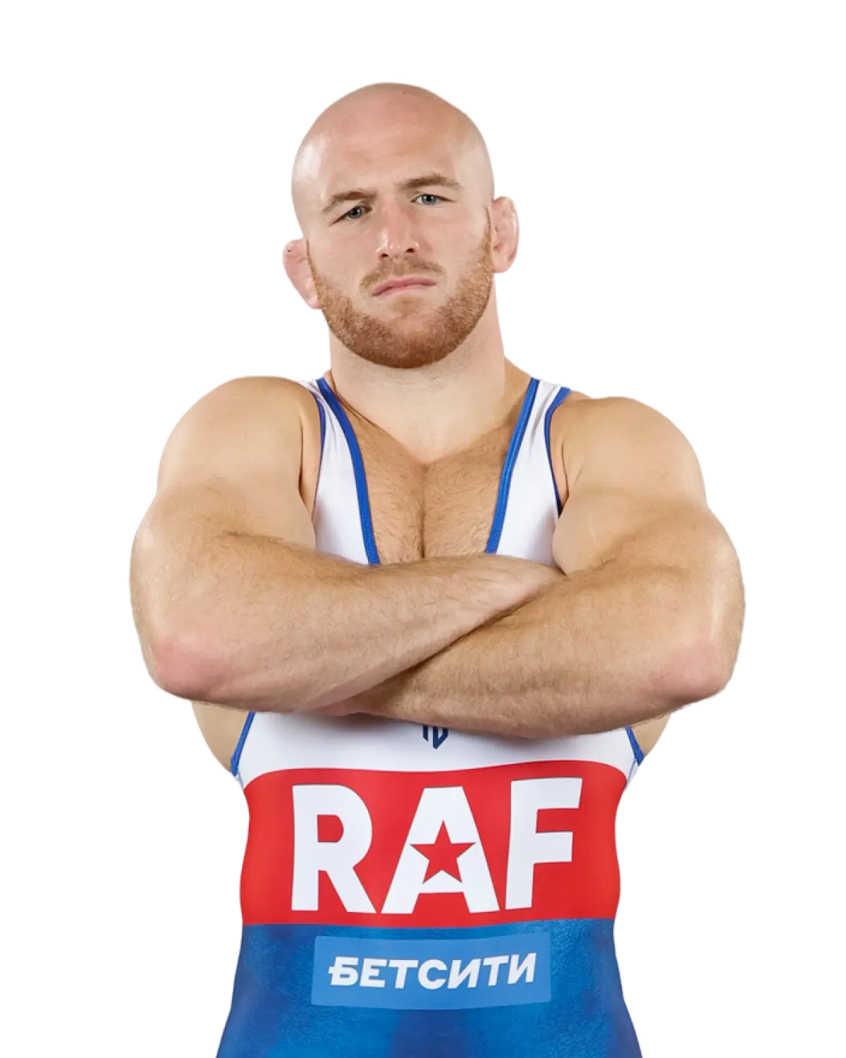 Upper-body portrait of Kyle Snyder, RAF athlete.