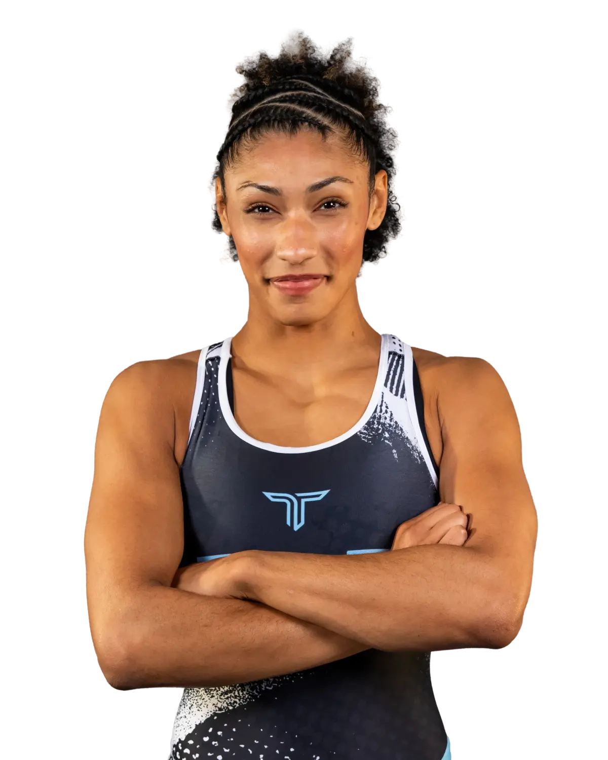 Upper-body portrait of Kennedy Blades, RAF athlete.