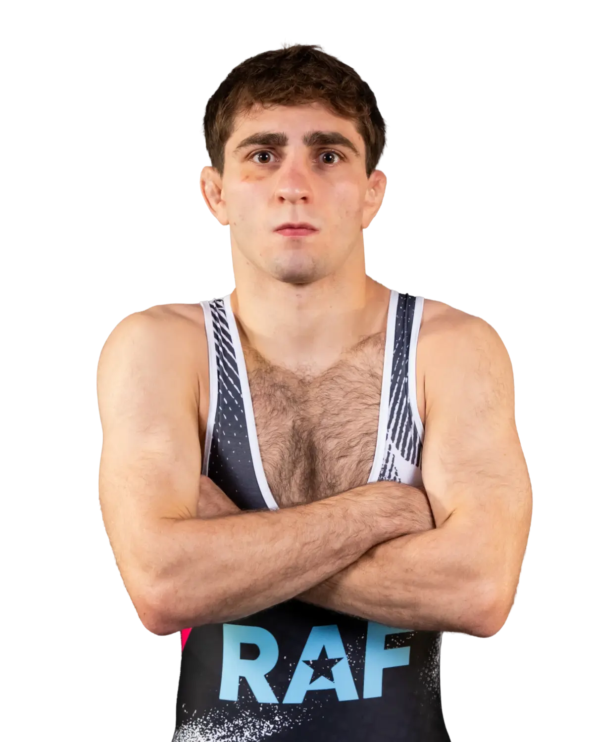 Upper-body portrait of Austin Desanto, RAF athlete.