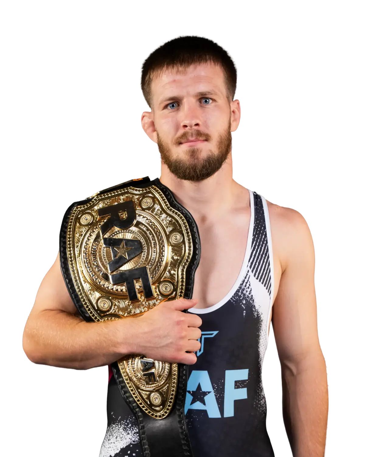 Upper-body portrait of Jason Nolf, RAF athlete.