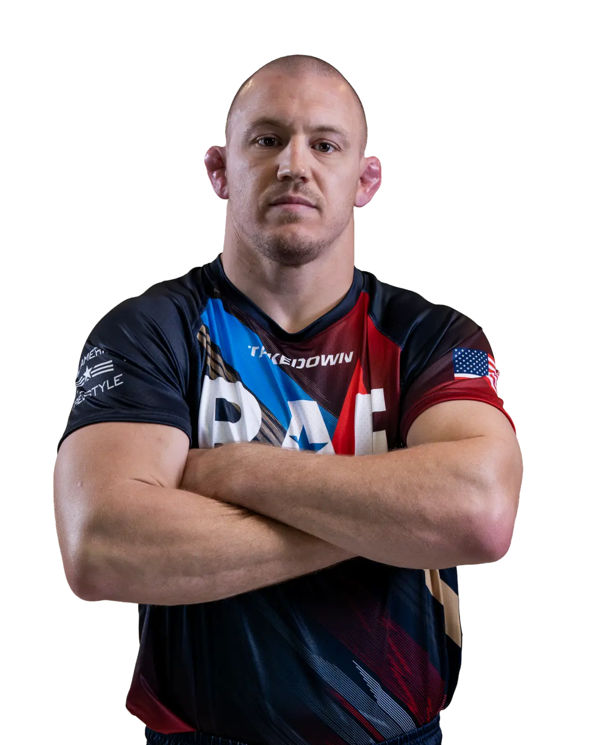 Upper-body portrait of Jake Varner, RAF athlete.