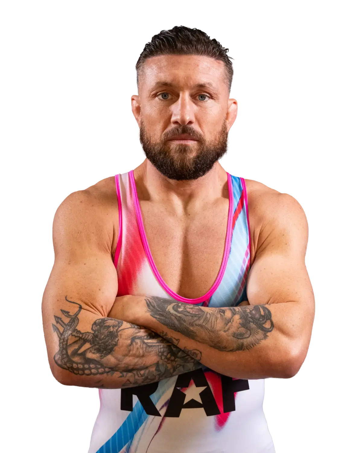 Upper-body portrait of Lance Palmer, RAF athlete.