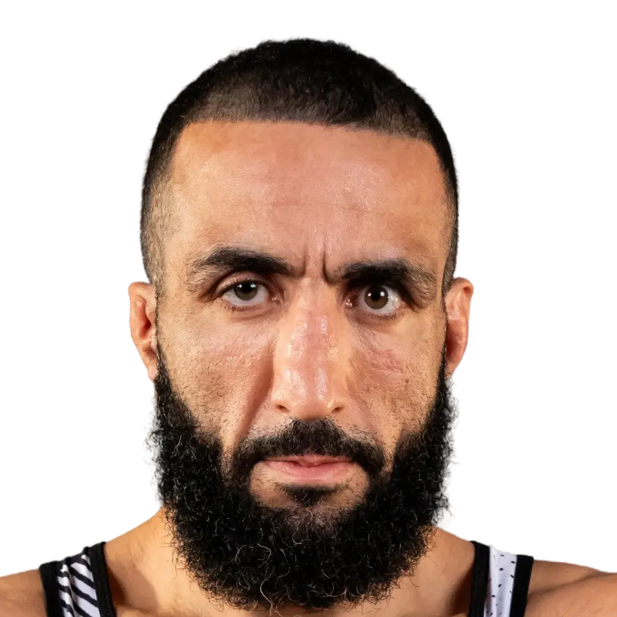 Portrait of Belal Muhammad, RAF athlete.