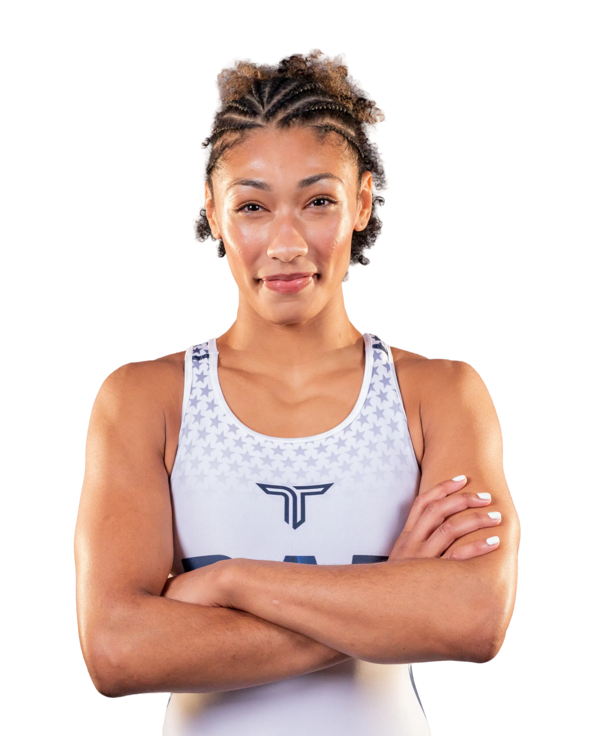 Upper-body portrait of Kennedy Blades, RAF athlete.