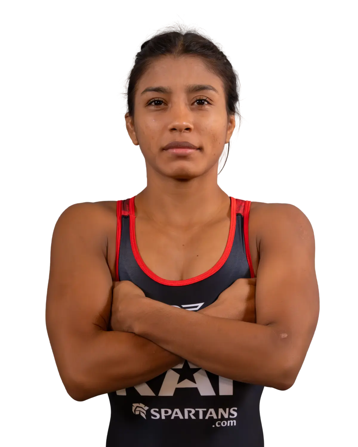 Upper-body portrait of Lucia Yepez, RAF athlete.