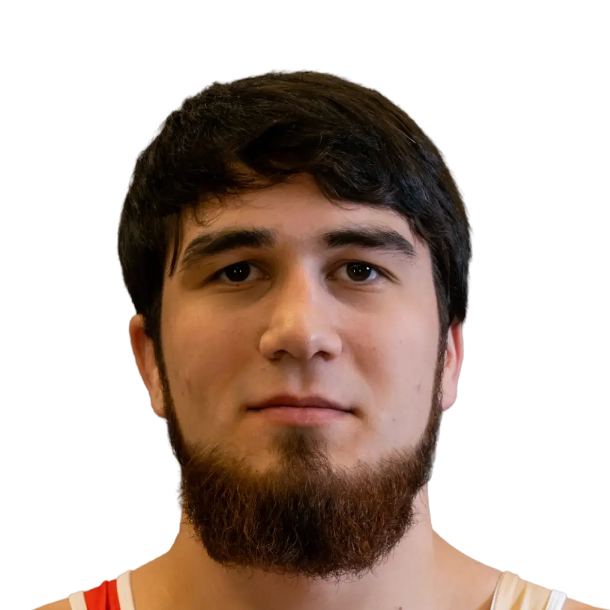 Portrait of Akhmed Tazhudinov, RAF athlete.