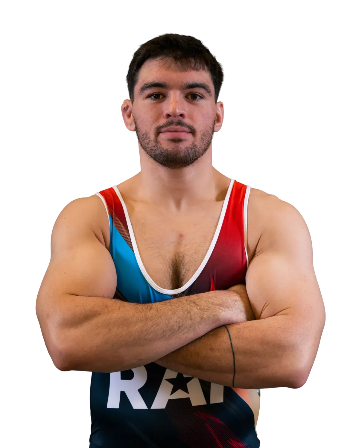 Upper-body portrait of Anthony Cassioppi, RAF athlete.