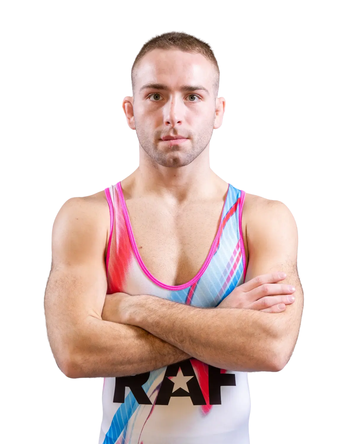 Upper-body portrait of Cayden Henschel, RAF athlete.