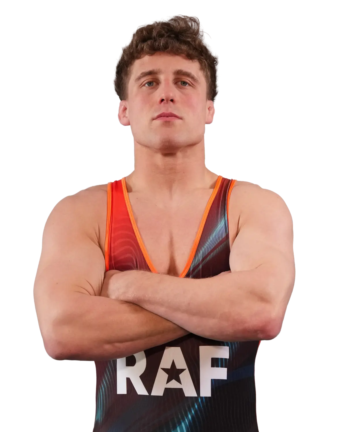 Upper-body portrait of Trent Hidlay, RAF athlete.