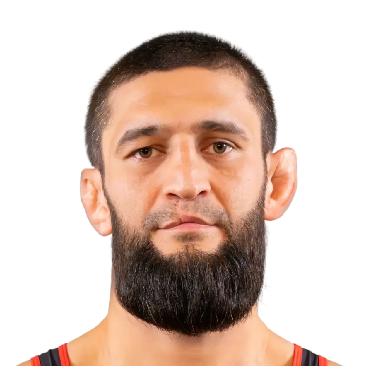Portrait of Khamzat Chimaev, RAF athlete.