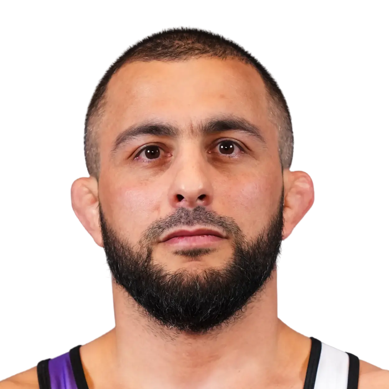 Portrait of Ibragim Ilyasov, RAF athlete.