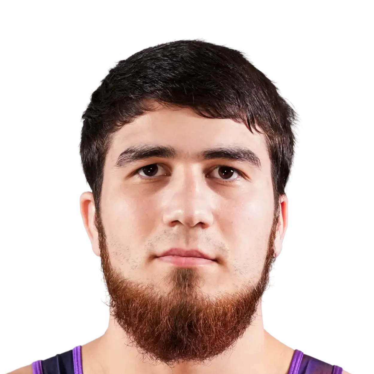 Portrait of Akhmed Tazhudinov, RAF athlete.